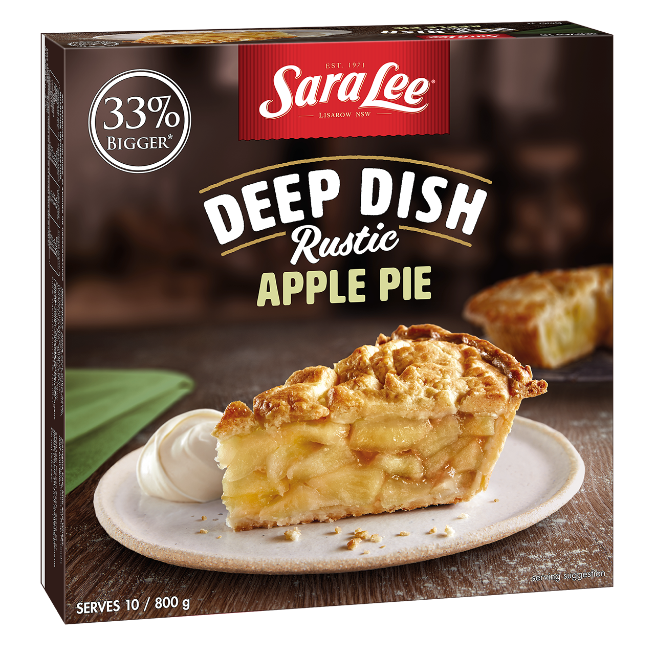 Sara Lee Deep Dish Rustic Apple Crumble Pie 800g