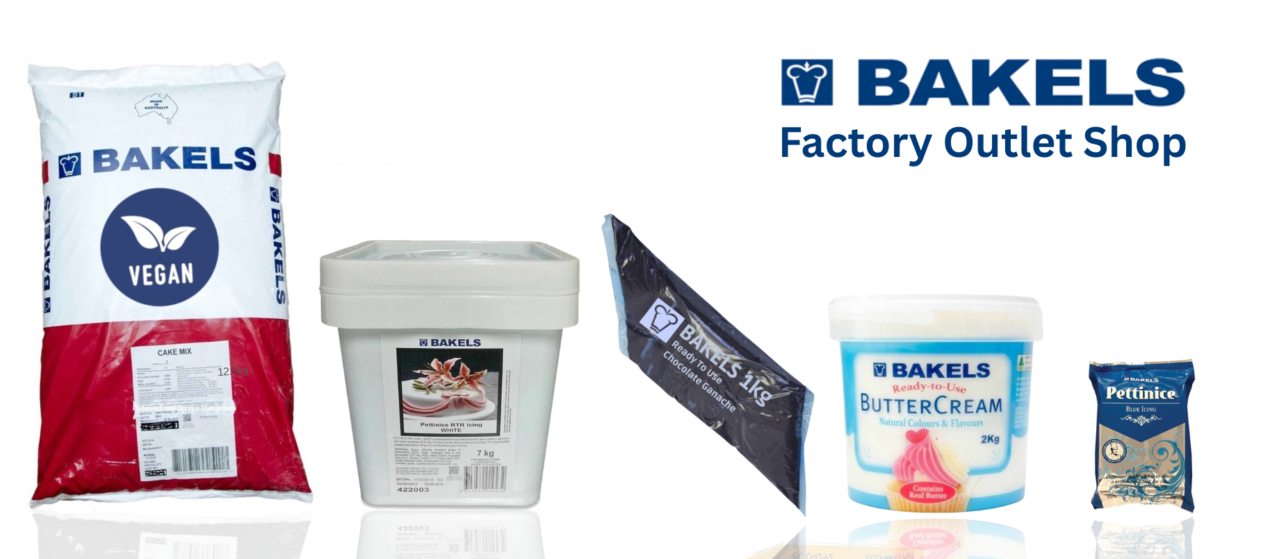 Bakels cake decorating supplies at the Padstow Food Service factory outlet